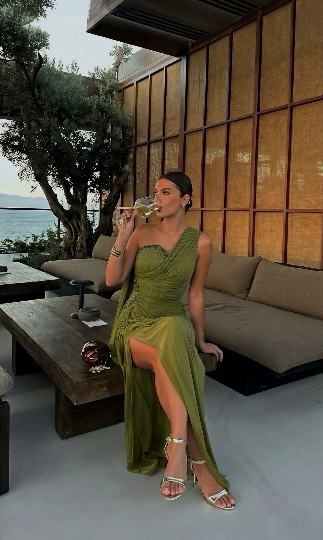 Olive green